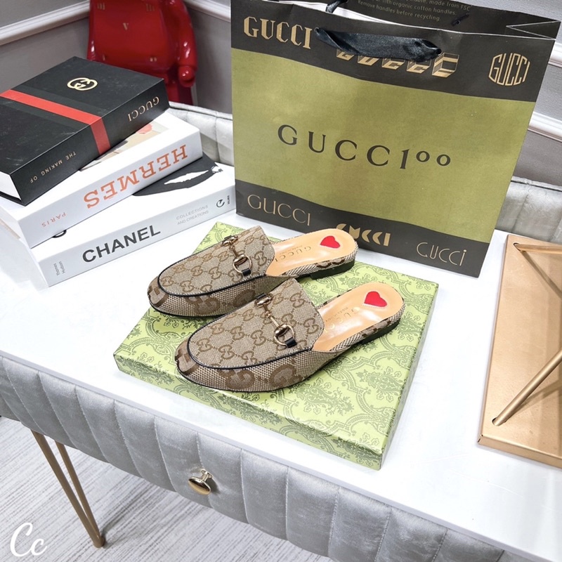 Sục Gucci Hoạ Tiết Nâu Full Size 35-39  -  By Anh Dinh Phuong