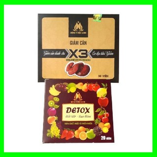 Giảm cân X3, giảm cân nhanh, 30 viên Giảm cân, khử mỡ