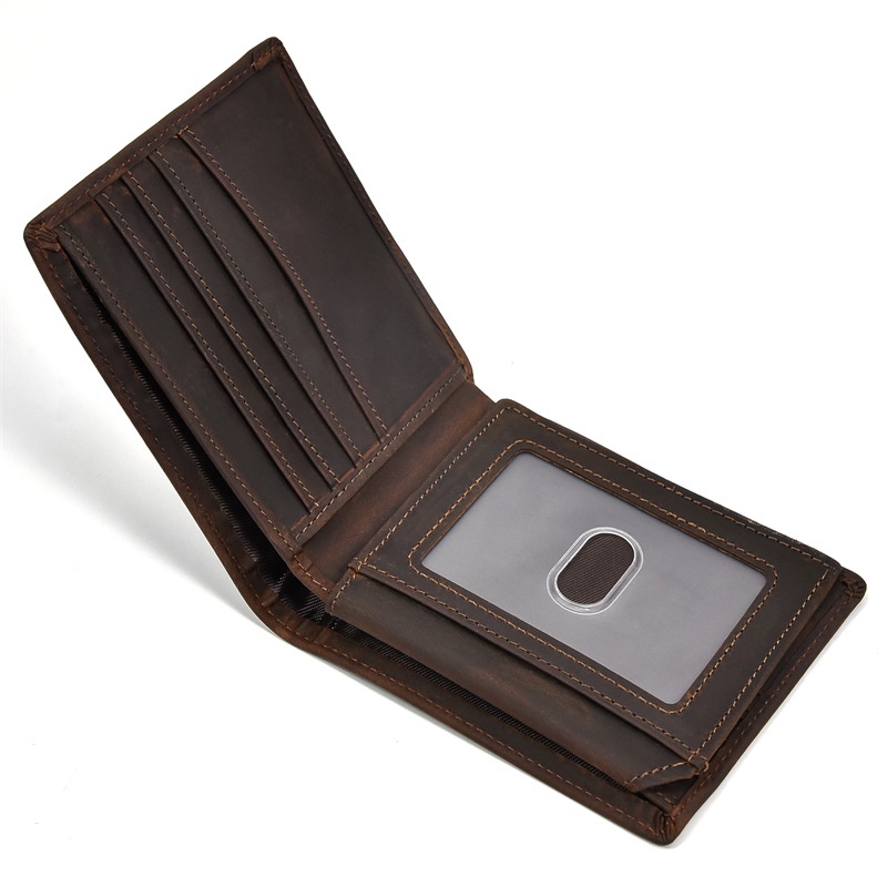 Ví nam da bò sáp cao cấp Louie Store V6008 size 11*9