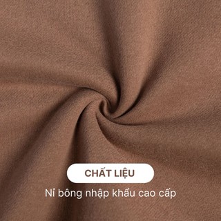 Áo Sweater Unisex Nỉ Bông Cao Cấp Form Basic BARRY - SU01