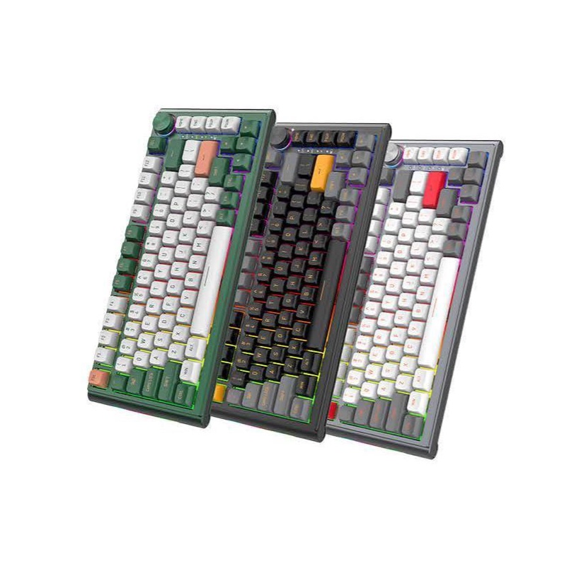 Bàn Phím Cơ Mxrskey Ck820 Nhôm CNC - 3Mode RGB hotswap gasket