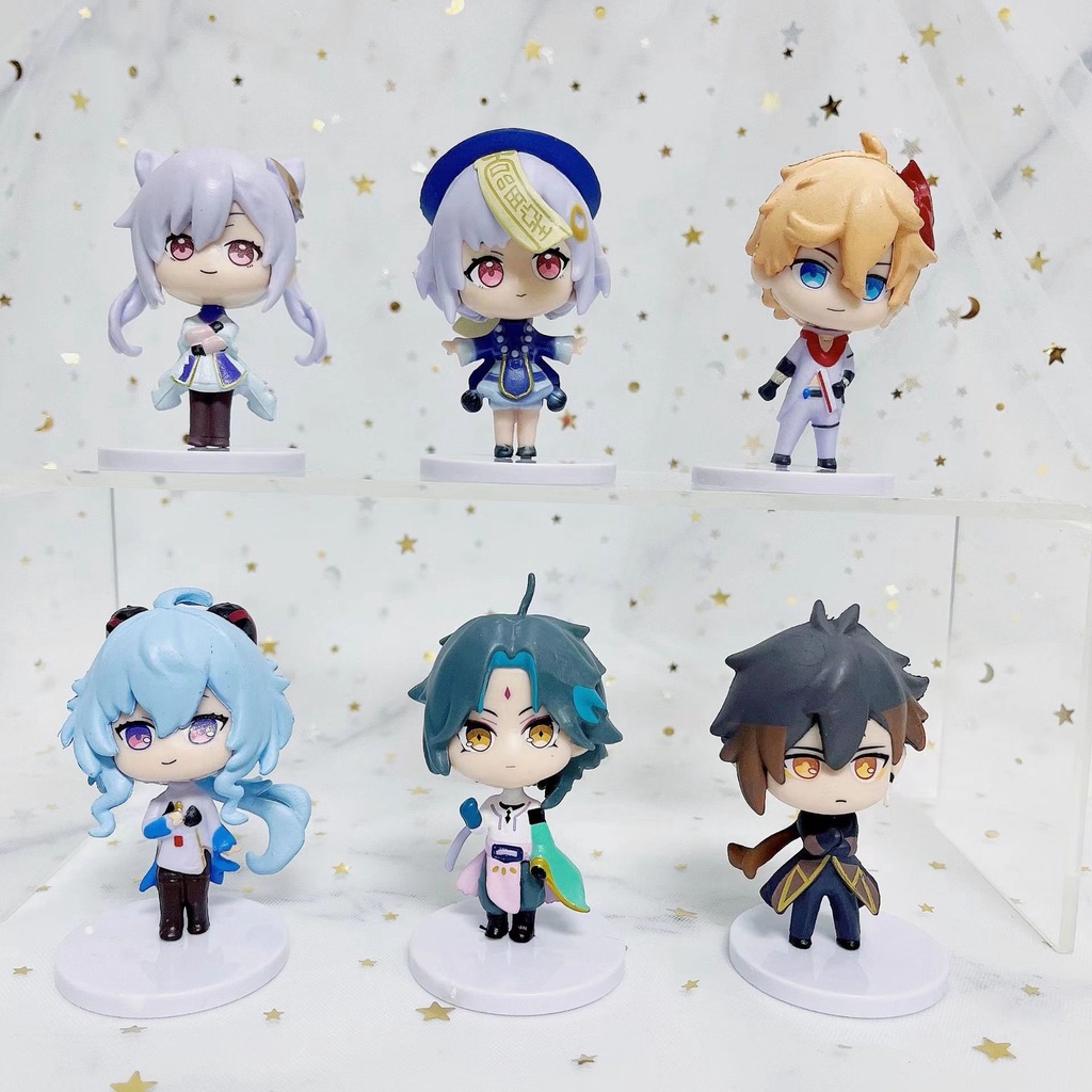 Mô hình nhân vật figure game Genshin Impact bộ 6 nhân vật venti amber diluc lumine eather paimon siêu đẹp PAIMON SHOP