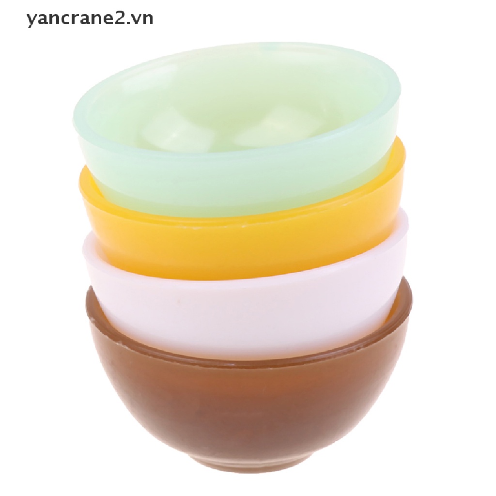 Bộ 4 Tô Chén Ăn Cơm Đồ Chơi Màu Sắc Trang Trí Nhà Búp Bê {yancrane2.vn}