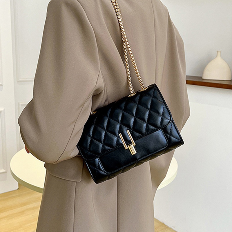 Túi Đeo Vai Dây Xích Đô Thị Hình Thoi Thời Trang Cho Nữ