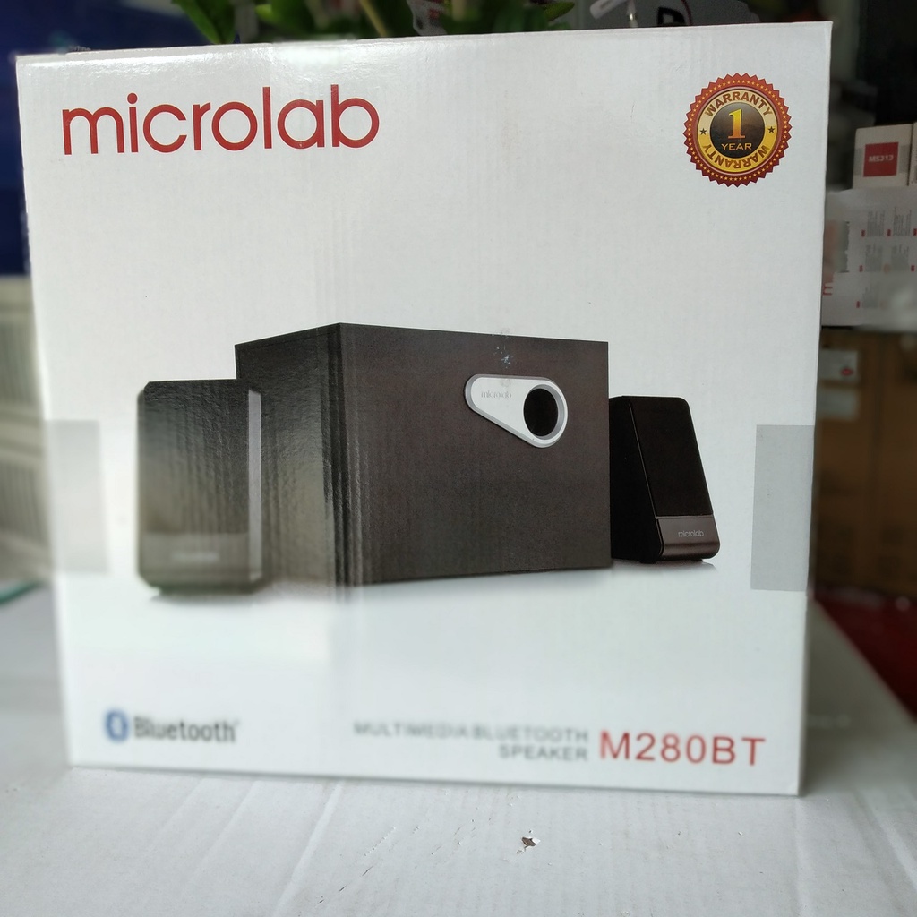Loa Microlab M280BT 2.1 Công suất 42W RMS Có Bluetooth 5.0, khe cắm USB - Hàng chính hãng