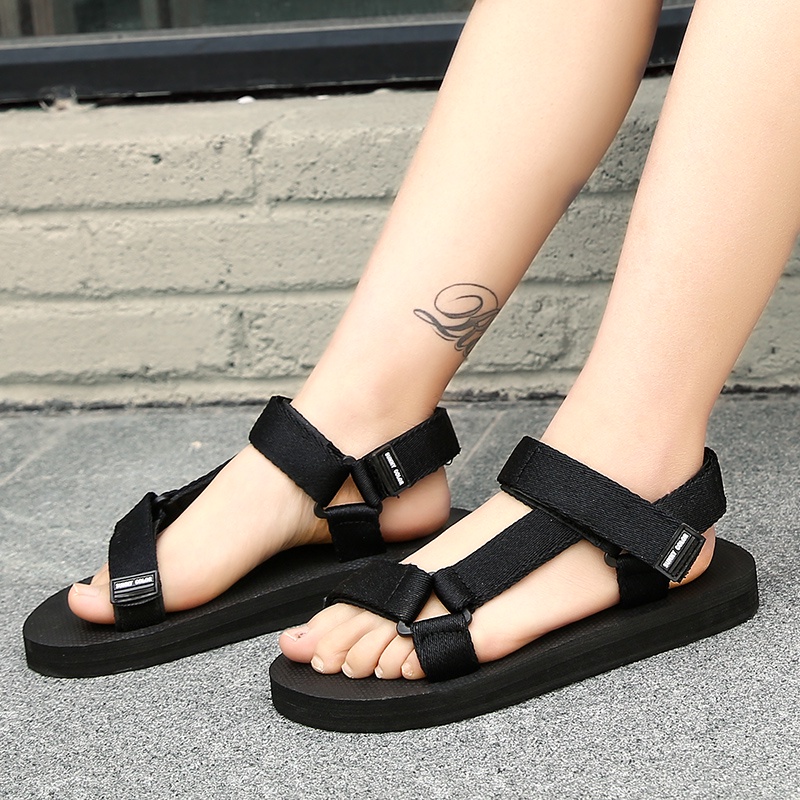 Dép Sandal Thời Trang Cho Nam Và Nữ, Size 35-44 | Chất Lượng Tốt Giày Đi Biển Thời Trang Lelaki Teva Ringan Selipar Harajuku Ulzzang Hàn Quốc