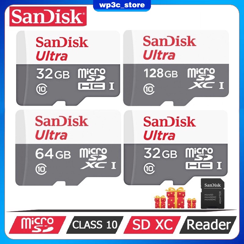 Thẻ Nhớ 256GB 128GB Ultra 64GB 32GB 16GB Micro SD UHS-1 SD Card C10 A1 100MB / s