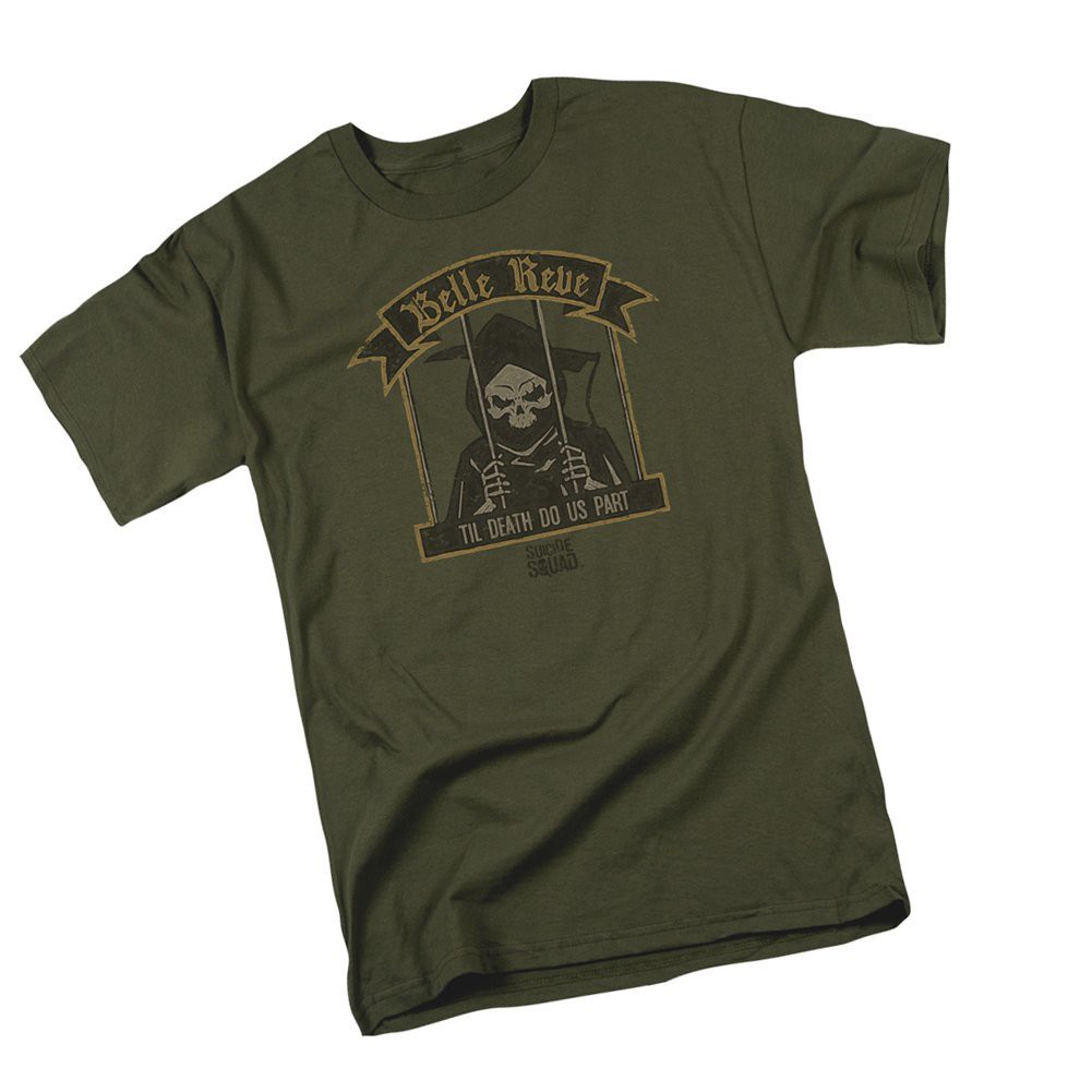 Áo Thun Thể Thao Chất Liệu 100% Cotton Màu Xanh Lá Cây Cho Nam QiuY5 {Hàng Có Sẵn XS-6XL} Belle Reve Suicide Squad