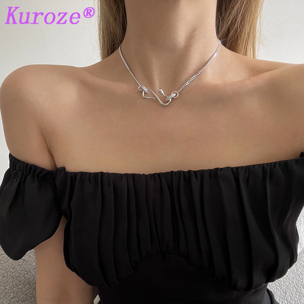 Vòng cổ Mạ Vàng 18K Mặt Hình Rắn Thời Trang