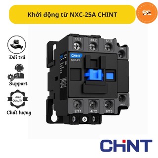 Khởi động từ 3p chint nxc-25, contactor chịu tải 11kw hàng chính hãng chint xuất khẩu
