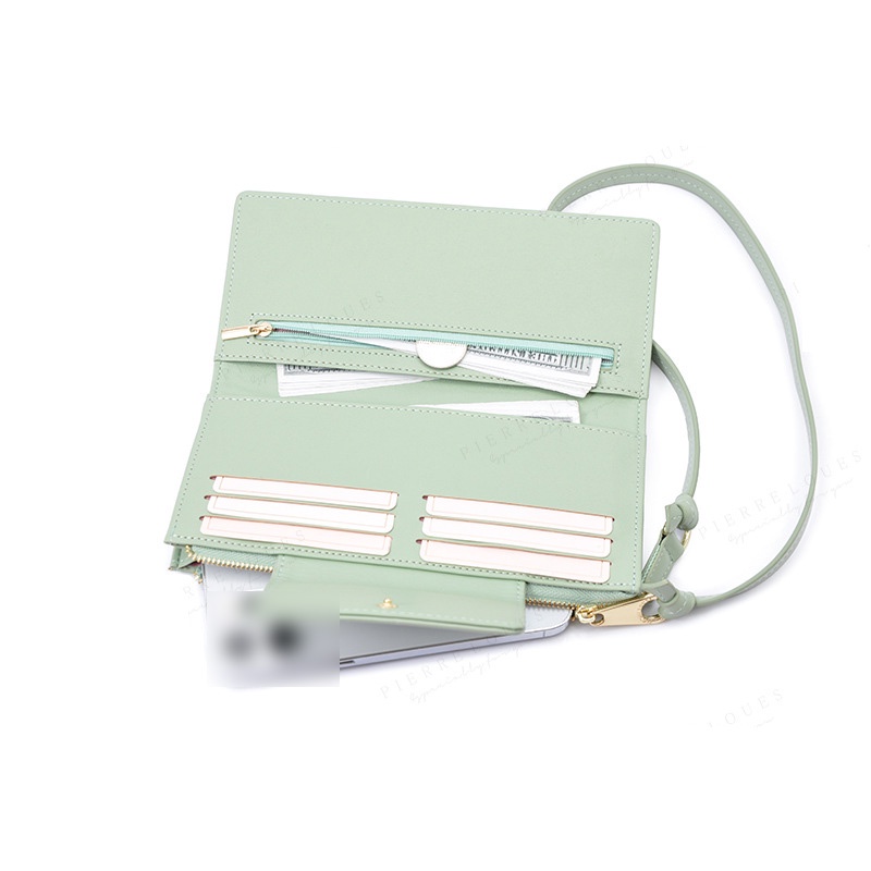 IELGY Túi Đựng Điện Thoại Di Động Màu Tím Sức Chứa Lớn Phong Cách Hàn Quốc Thời Trang Cho Nữ