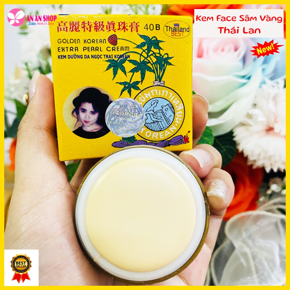 Kem nám sâm vàng dưỡng da trắng da mờ vết thâm Ngọc Trai Pearl cream Korean Sản xuất tại Thái Lan 5g