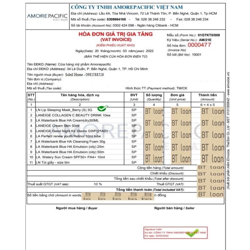 Kem ủ Môi Laneige Lip Sleeping Mask Mini 3gram, kem ủ môi, dưỡng ẩm - Soleil care