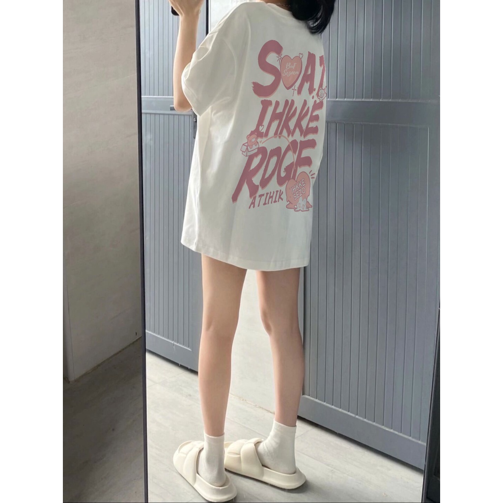 QADCOL Áo Thun Tay Ngắn Màu Trắng Thiết Kế Mới Cao Cấp Thời Trang Dành Cho Nữ