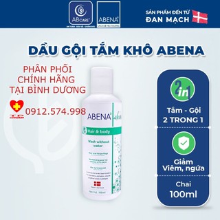Dầu gội, tắm không dùng nước Abena - Nhập Khẩu Đan Mạch - Làm sạch dịu nhẹ