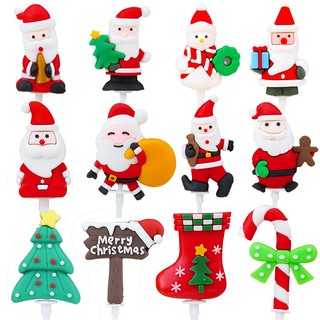 ❤️NOEL❤️trang trí bánh noel giáng sinh ông già noel sicon đặc siêu đẹp