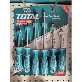 Bộ 6 tua vít bake dẹp cao cấp TOTAL THT250606