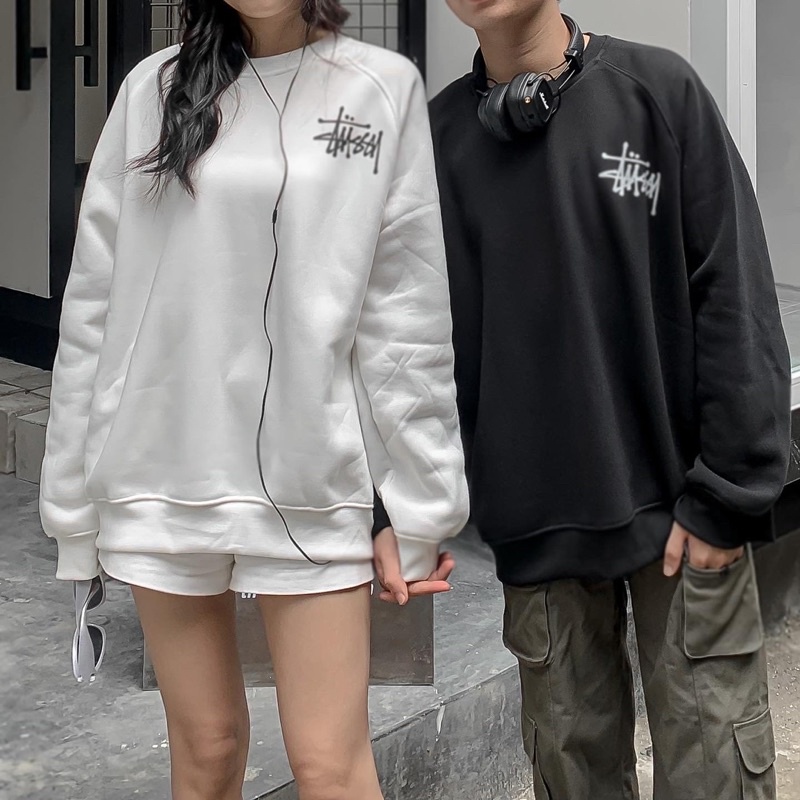 Áo sweater nỉ bông nam nữ đủ size, chất nỉ bông dày dặn trendy