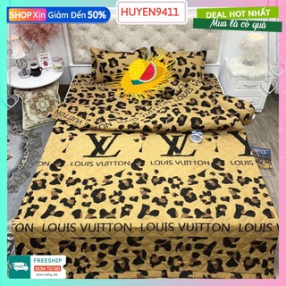 Ga Giường Cotton Poly HCM 1m4x2m-1m6x2m-màu vàng