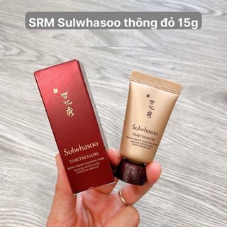 1 tuýp 15ml Sữa rửa mặt Sulwhasoo thông đỏ cao cấp chống lão hoá vượt trội không khô căng da mùi thơm sang trọng 15ml