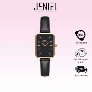 Đồng hồ nữ daniel wellington dây da - quadro pressed sheffield 20x26mm dw00100435