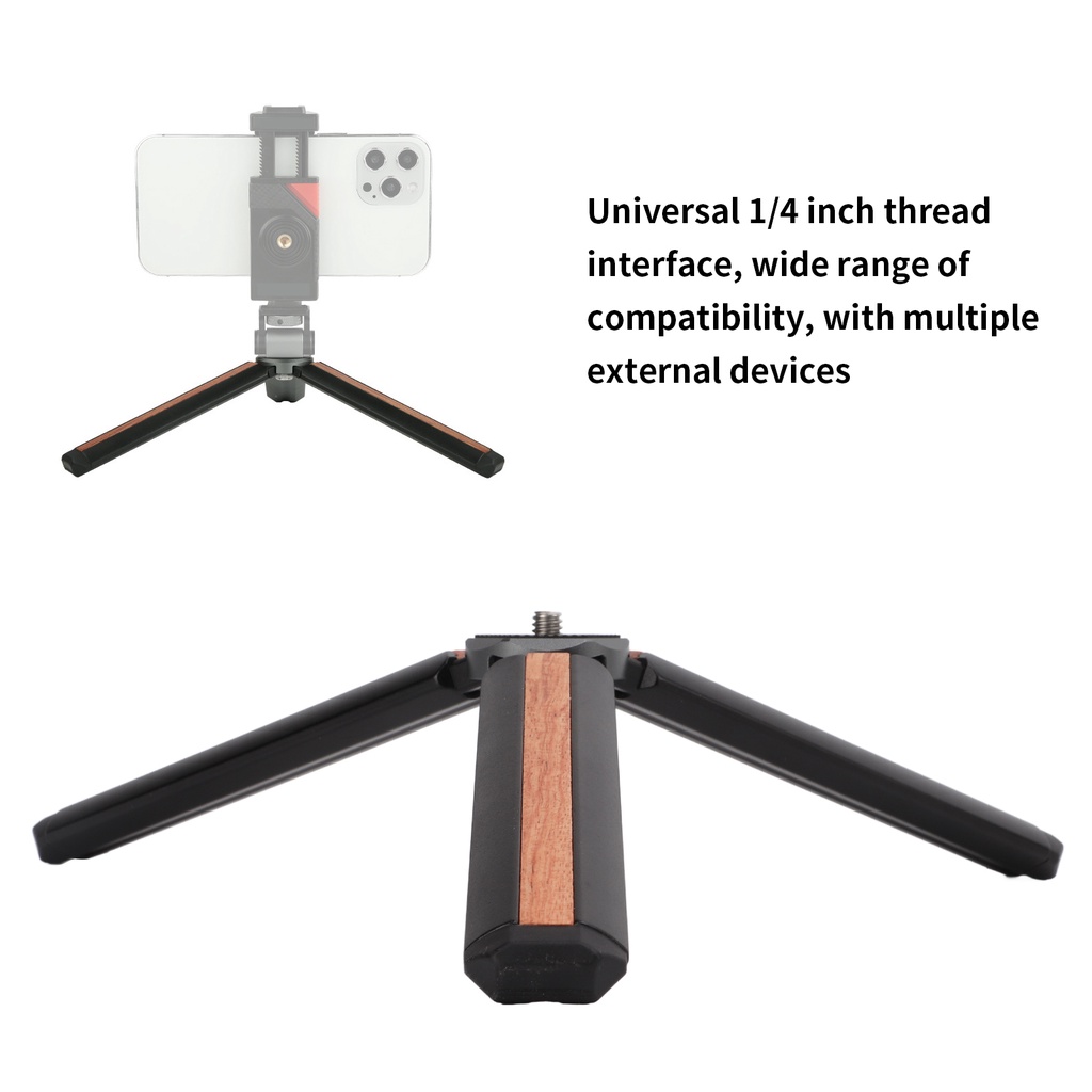 Có thể bán buôn Giá đỡ ba chân gắn máy ảnh điện thoại thông minh để bàn máy tính mini cầm tay 1/4 inch đa năng Hàng giao ngay