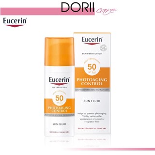 Eucerin Kem Chống Nắng Chống Lão Hóa Bảo Vệ Da Trước Tác Hại Tia UV Sun Fluid Photoaging Control SPF50+ 50ml