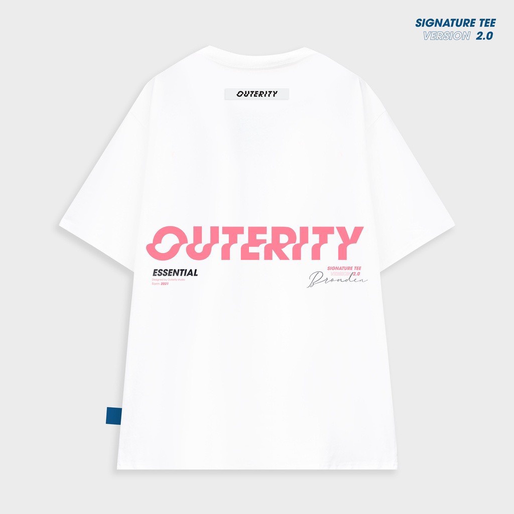 Áo thun tay lỡ Outerity Essential cotton 100%