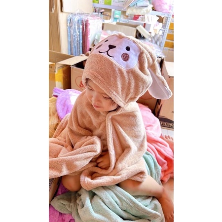 Khăn choàng tắm cho bé có cúc