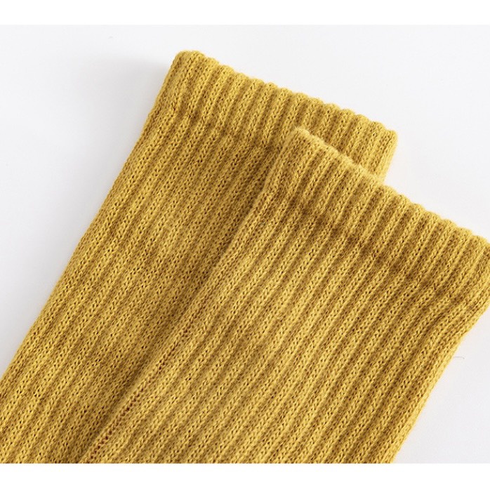Tất gân đến bắp chân cho bé tăm cao cổ cho bé màu Vớ Cotton Màu Sắc Đơn Giản Cho Bé