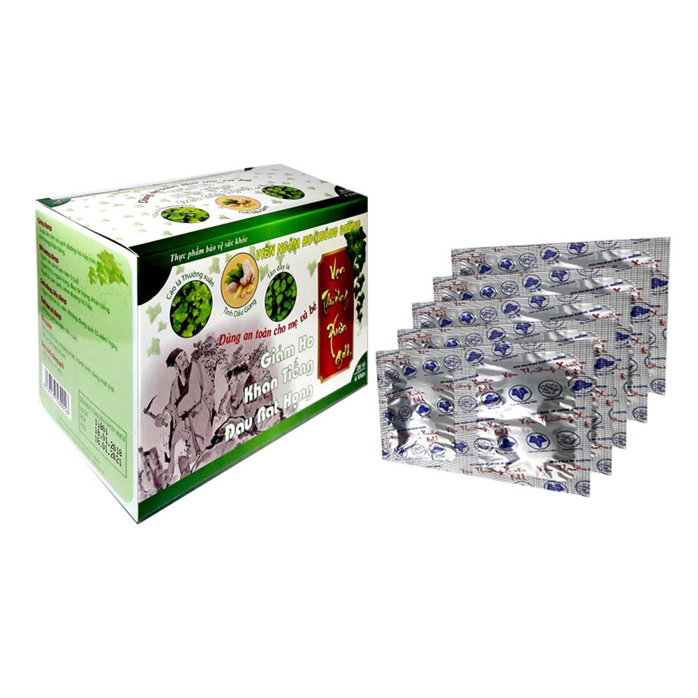 Viên ngậm ho không đường vạn thường xuân gold - Hộp 100 viên