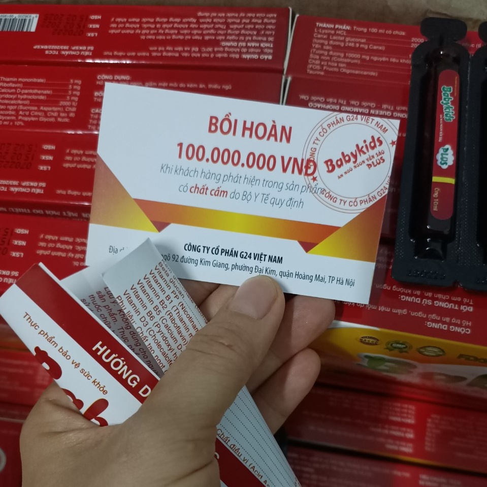 Siro BabyKids Ăn Ngủ Ngon Yến Sào Plus G24