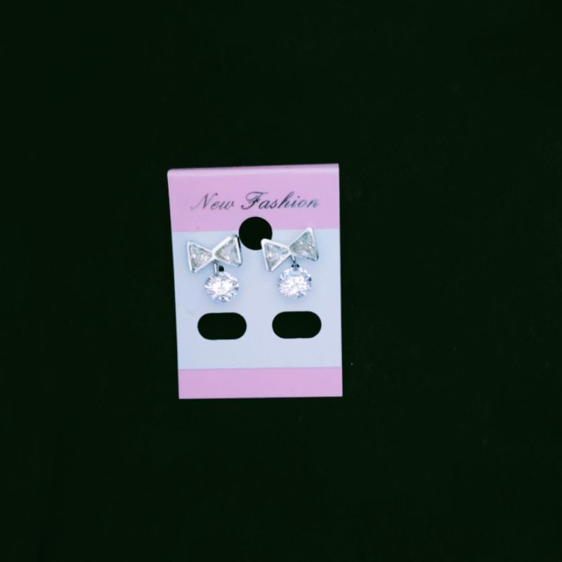 BÔNG TAI NỮ INOX CÁI NƠ RỚT XOÀN ĐẸP KHÔNG ĐEN