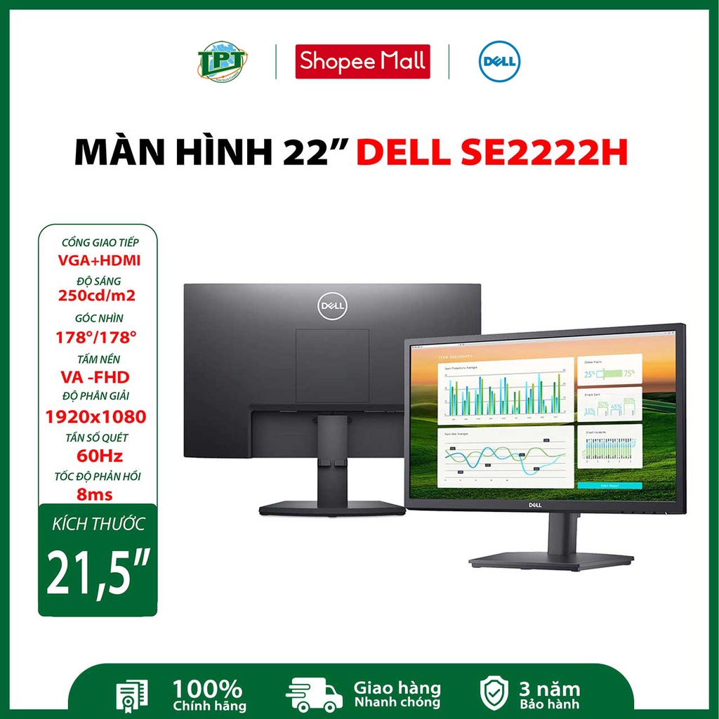 Màn hình máy tính DELL SE2222H 21.5' VA Full HD