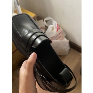 Giày ulzzang mũi vuông đế 5cm phong cách Anh