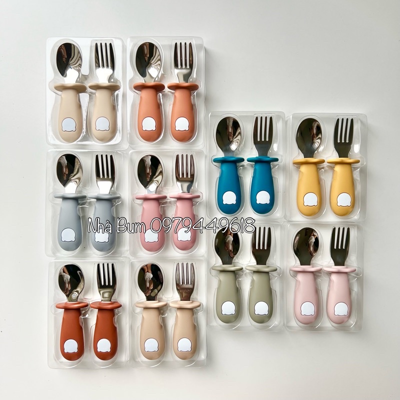Set thìa nĩa gấu Spoon & Fork Set
