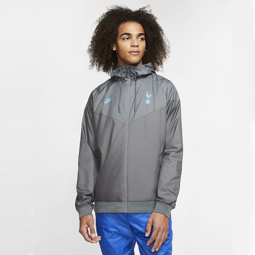 Áo Khoác Nam Nike Chính Hãng Thể Thao Windrunner Football Club Tottenham Hotspur Jacket - Xám