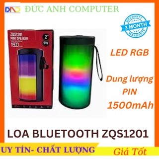 Loa bluetooth đèn led nghe nhạc zqs 1201 1500mah , led rgb, âm thanh hay