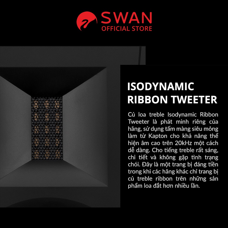 Loa HIVI SWANS D200 - Bluetooth 5.0 aptX HD AAC - Optical Coaxial XLR - Bản quốc tế - Chính hãng MAI THU - BH 12T