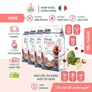 Ngũ cốc giòn ăn sáng Muesli mix Berry 350gr hữu cơ Sottolestelle