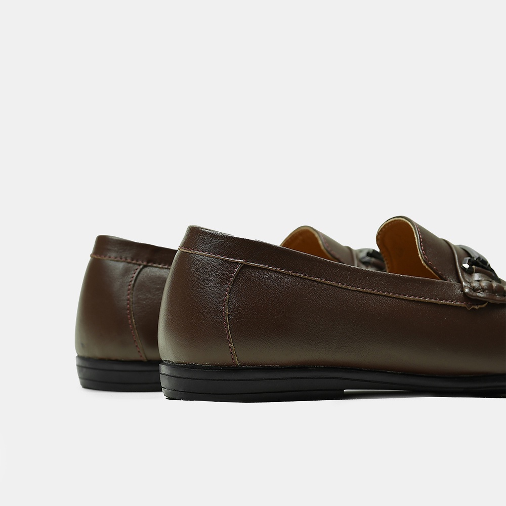 Giày lười nam da bò công sở đế bệt thời trang êm chân form chắc chắn BQ GC 16800