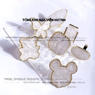 Nhẫn pha màu nail , đựng màu vẽ