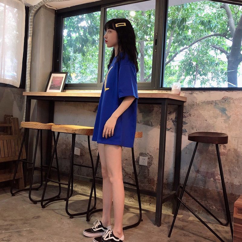 Áo Thun Ngắn Tay Dáng Rộng Thời Trang Mùa Xuân Hè Hàn Quốc Dành Cho Nữ