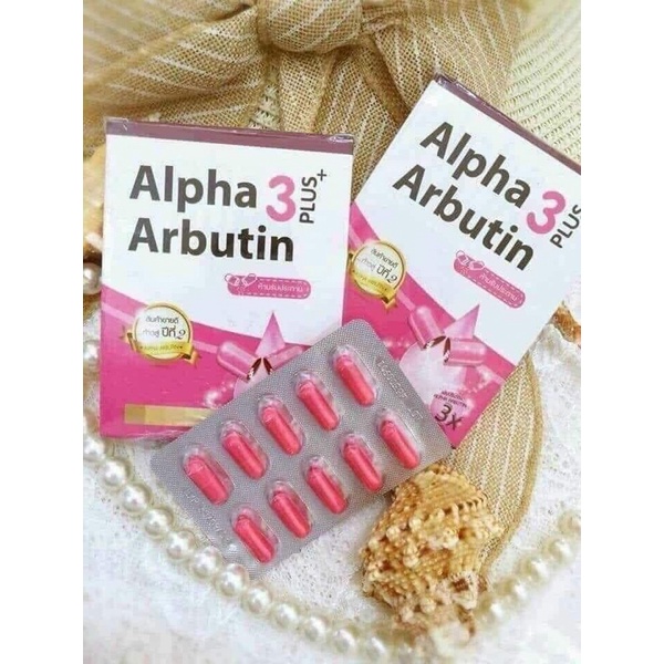 Viên Kích Trắng Alpha Arbutin UV Ban Ngày Và Alpha Arbutin 3+ Ban Đêm