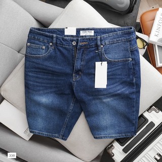 Quần short jean tông xanh bigsize nam