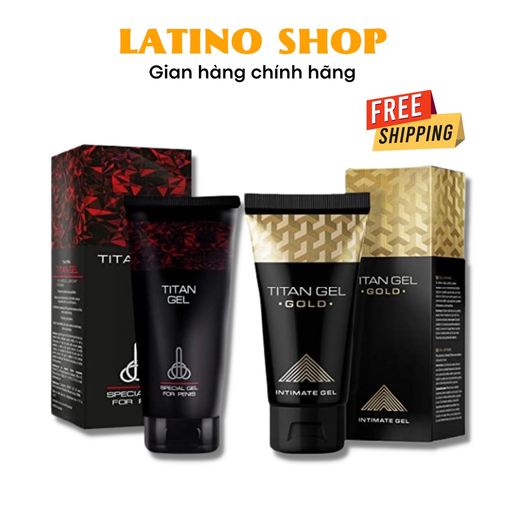 Gel Titan - Gel Tăng Kích Thước Dương Vật Và Cương Dương, Hỗ Trợ Cho Các Chàng (che tên) (Hàng Nga) - Latino Shop