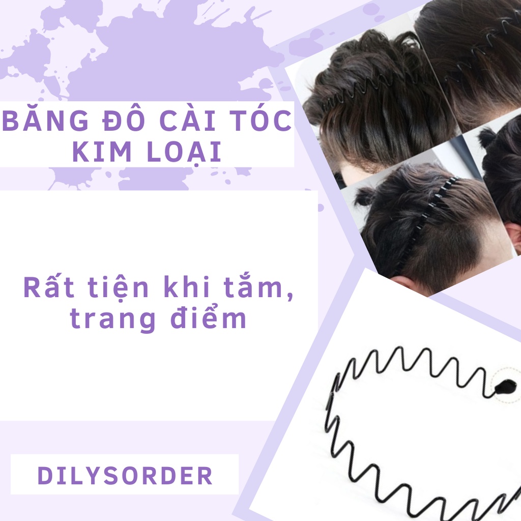 Băng Đô Cài Tóc Kim Loại Lượn Sóng Băng Đô Lượn Sóng Cài Tóc Lượn Sóng Băng Đô Kim Loại Lớp phủ kim loại