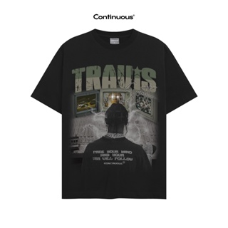 Áo thun Continuous - CTNS - TRAVIS SCOTT Black