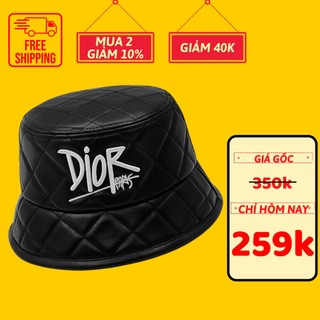 Mũ bucket nam nữ dior nón bucket da thêu dior 3d