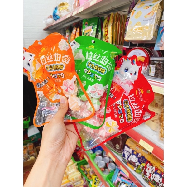 kẹo bông gói mini